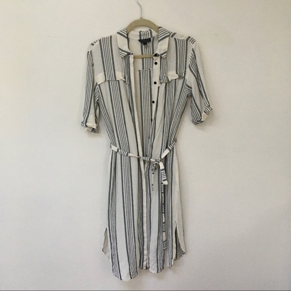 🌟 3 for $12 • TOPSHOP • rare• striped button down shirt dress - Picture 10 of 16